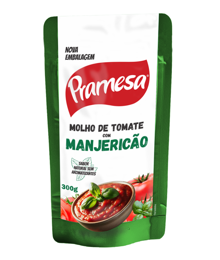 MOLHO TOM MANJERICAO SC PRAMESA 300G